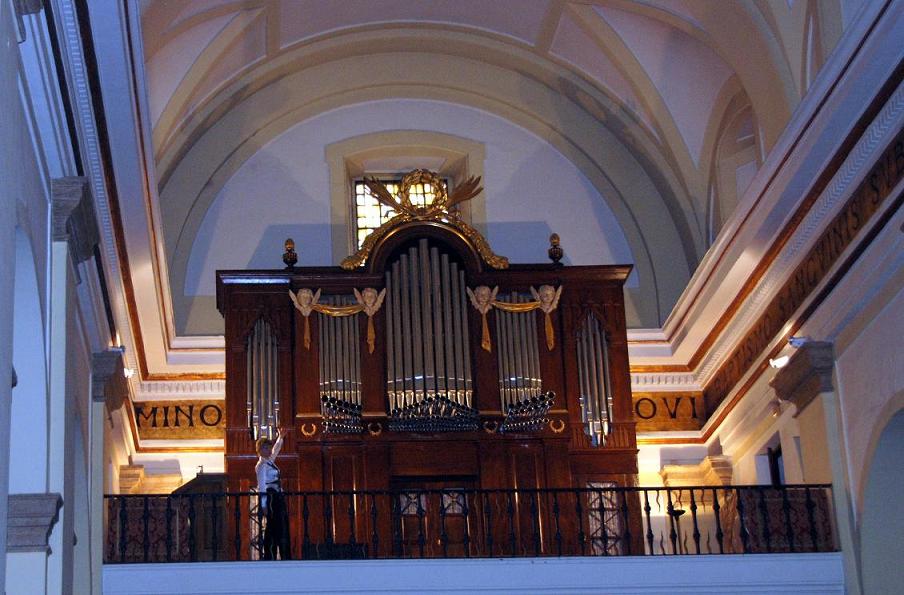 Bonita fachada del órgano del s.XIX