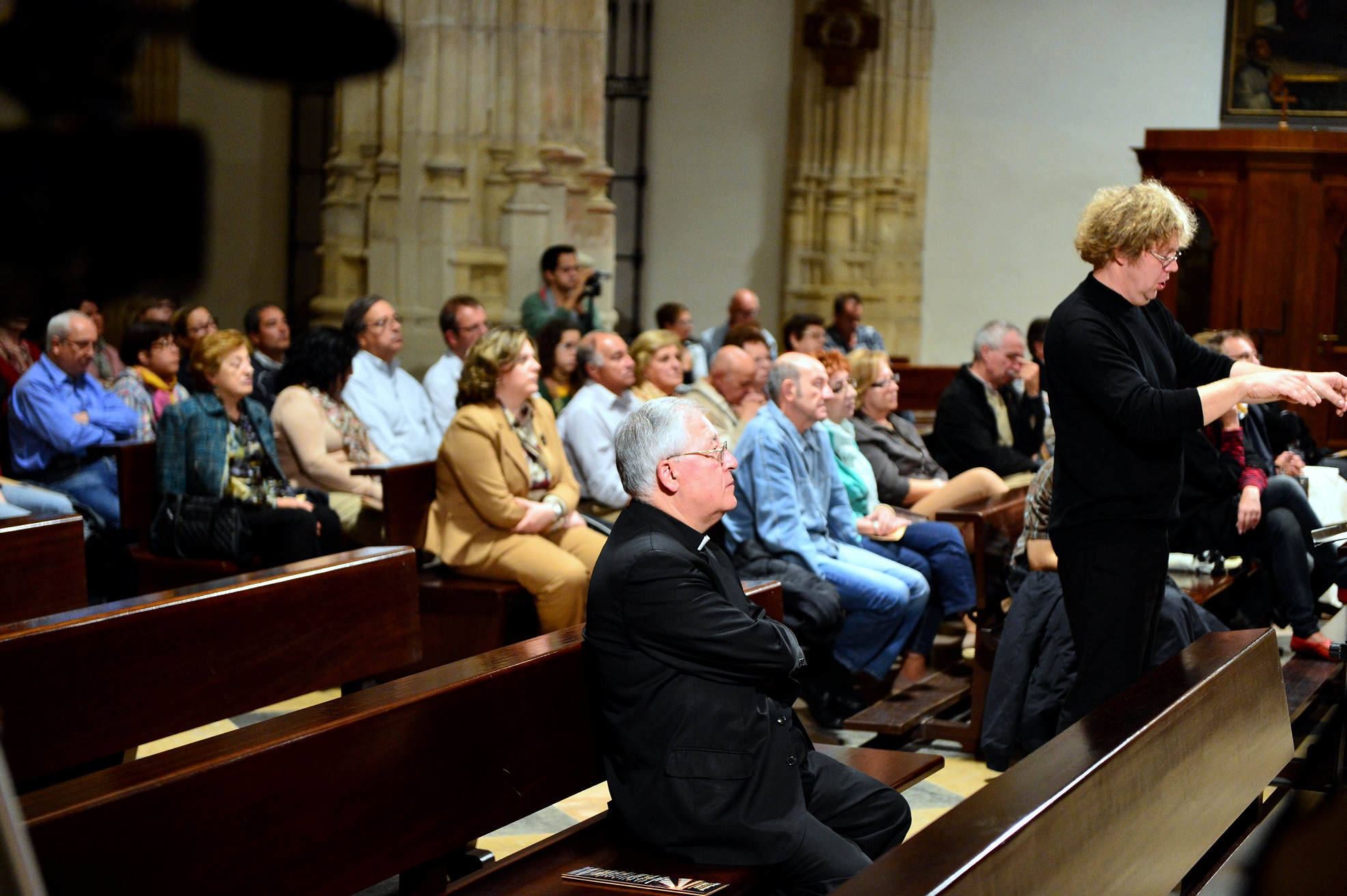 El obispo J.A. Reig Pla en el concierto de Clausura del VII Festival