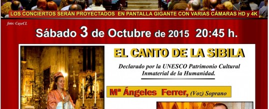 3.10.2015 – II Concert – IX International Organ Festival Alcala Cathedral (Madrid)- El canto de la Sibila