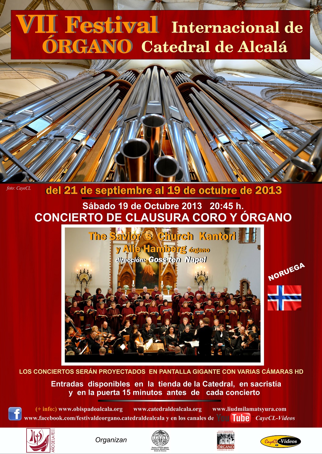 Clausura del VII Festival Internacional de órgano Catedral de Alcalá 2013